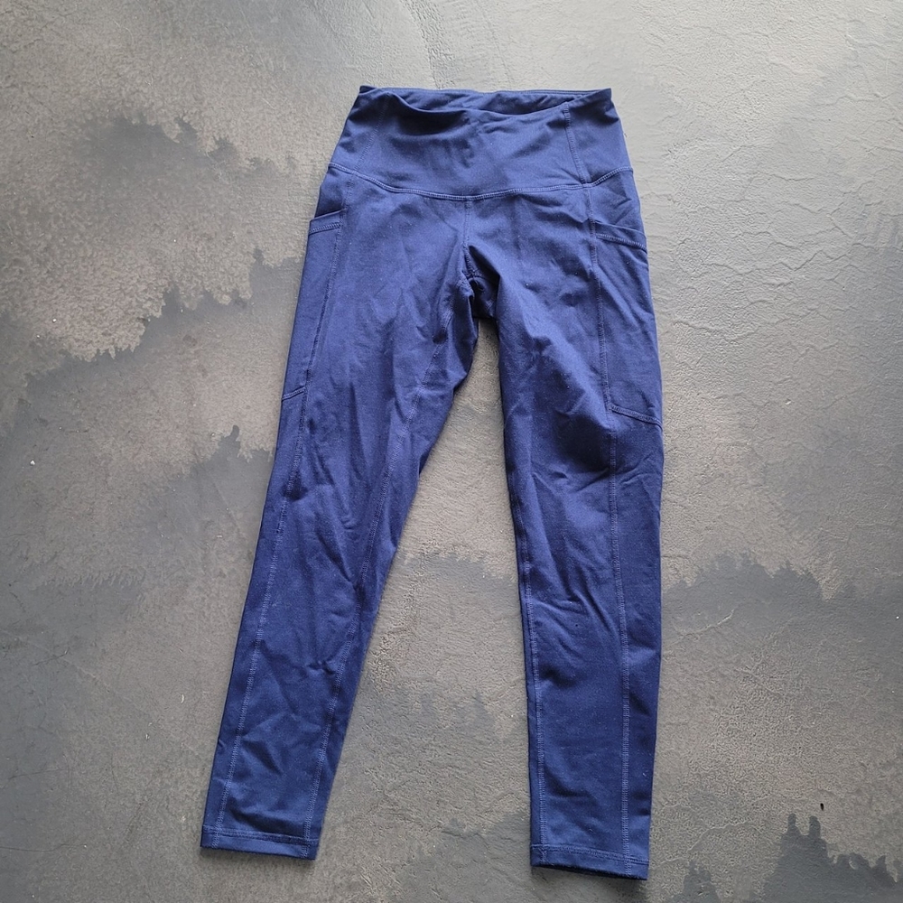 Z by Zella cropped blue workout pants with pockets